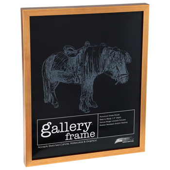 Ambiance Gallery Wood Frame - 20" x 24" Antique Gold, 1-1/2" Profile (Single)