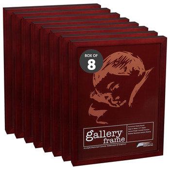 Ambiance Gallery Wood Frame 2-1/2"x3-1/2", Cherry 1-1/2" Deep (Box of 8)