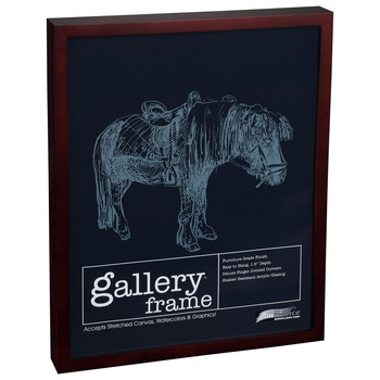 Ambiance Gallery Wood Frame - 24" x 30" Mahogany, 1-1/2" Profile (Single)