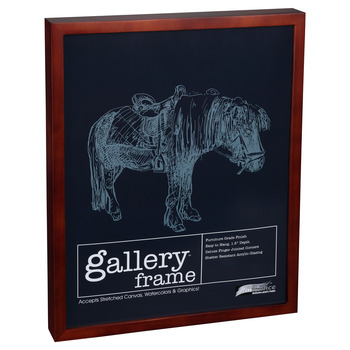 Ambiance Gallery Wood Frame - 20" x 24" Walnut, 1-1/2" Profile (Single)