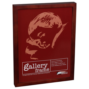 Ambiance Gallery Wood Frame - 18" x 24" Walnut, 1-1/2" Profile (Single)