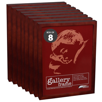 Ambiance Gallery Wood Frame 2-1/2"x3-1/2", Walnut 1-1/2" Deep (Box of 8)