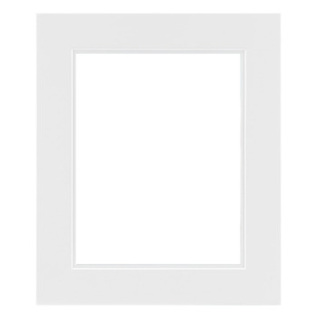 Ambiance Studio Wood Frame, White 9"x12" with Plexi Glazing