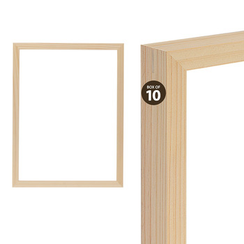 Ambiance Unfinished Wood 12"x16" Gallery Frame , 3/4" Deep (Box of 10)