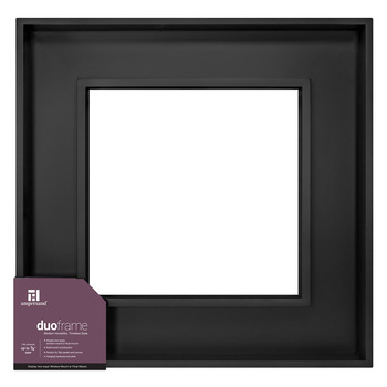 Ampersand Duoframe Window Mount 12"x12" and Float Mount 18"x18", Black