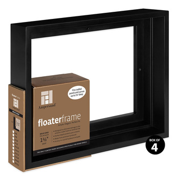 Ampersand Bold Face, Black 24"x30" Floater Frame, 1-1/2" Deep (Box of 4)