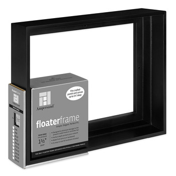 Ampersand Thin Face, Black 18"x24" Floater Frame, 1-1/2" Deep