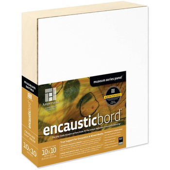 Ampersand Encausticbord 7/8" Cradled Panel 10x10"