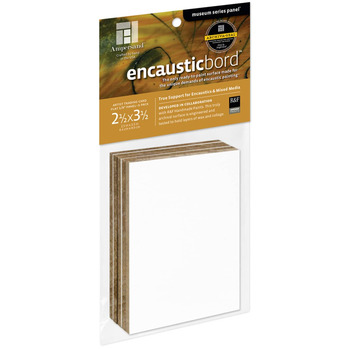 Ampersand Encausticbord Artist Trading Card - 2-1/2"x3-1/2" (Pack of 5)