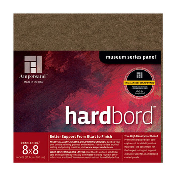 Ampersand Hardbord™ 3/4" Cradle Panel 8x8"