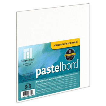 Ampersand Museum Series Pastelbord Single Board 8x8" - White