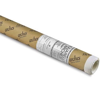 Arches Natural White Watercolor Roll, 156lb Rough, 51" x 10yd