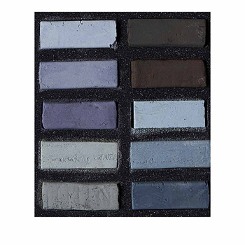Art Spectrum Square Extra Soft Pastel - Warm Greys (Set of 10)