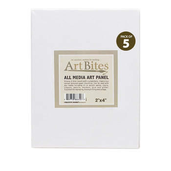 Art Bites Canvas 2" x 4" Textured Board (Pack of 5)