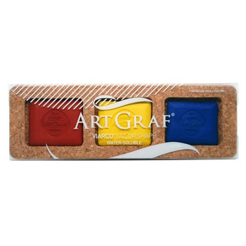 Viarco Artgraf Water Soluble Disc Primary Colors Set Of 3