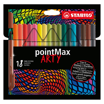Stabilo Pointmax .8mm Pen Arty Set of 18