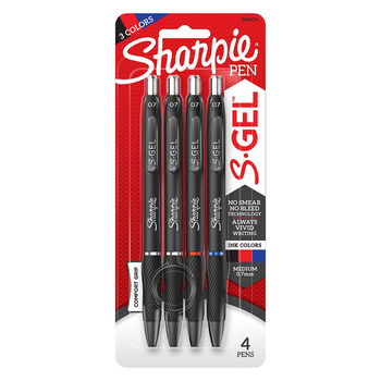 Sharpie Gel Pen (Pack of 4) - Assorted Colors, 0.7mm