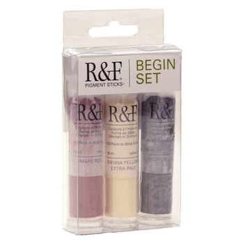 R&F Pigment Sticks Half Sticks Set of 3 - Assorted Colors