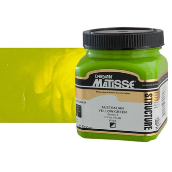 Matisse Structure Acrylic Colors Australian Yellow Green 250 ml
