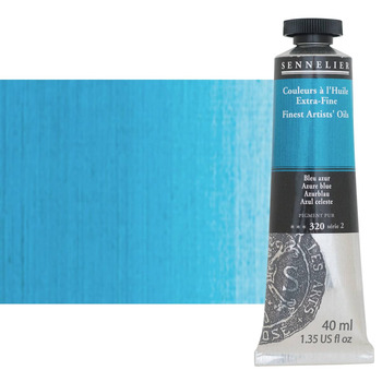 Sennelier Artists' Extra-Fine Oil - Azure Blue, 40 ml Tube