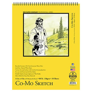 Bee Paper Co-Mo 86lb Sketch Paper Pad 11X14