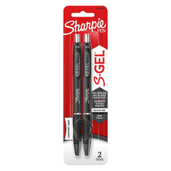 Sharpie Gel Pen (Pack of 2) - Black, 0.5mm