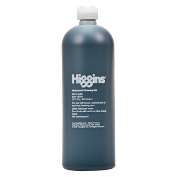 Higgins® Black India Ink, 32oz Bottle