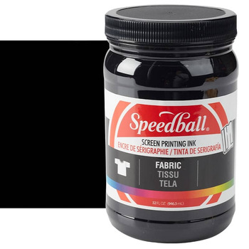 Speedball Fabric Screen Printing Ink 32 oz Jar - Black