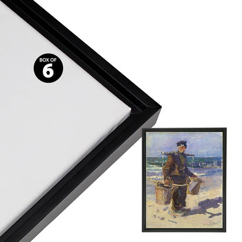 Cardinali Renewal Core Floater Frame -  Black 9"x12", Open Back (Box of 6)