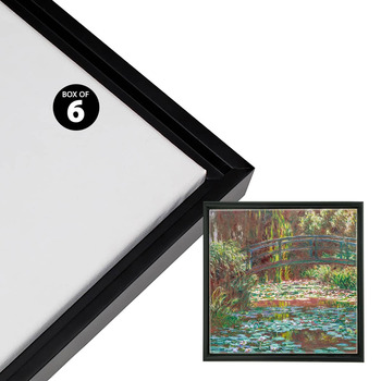 Cardinali Renewal Core Floater Frame -  Black 10"x10", Open Back (Box of 6)