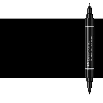Pitt Artist Pen Dual Tip Marker, Black