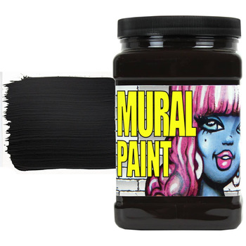Chroma Acrylic Mural Paint - Blacktop, 64oz Jar