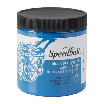 Speedball Block Printing Water-Soluble Ink 8oz - Blue