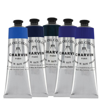 Charvin Fine Oil Colors Blue Essentials Set of 5 (150ml)