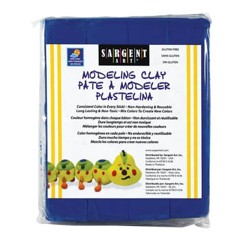 Sargent Art 1lb Non-Hardening Modeling Clay Blue