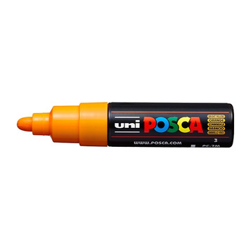Posca Acrylic Paint Marker 4.5-5.5 mm Broad Bullet Tip Bright Yellow