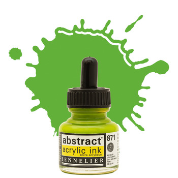 Sennelier Abstract Acrylic Ink - Bright Yellow Green, 30ml