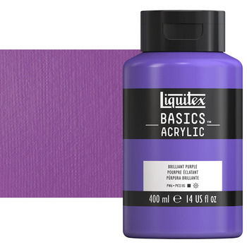 Liquitex Basics Acrylic Paint - Brilliant Purple, 400ml Bottle