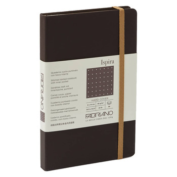Fabriano Ispira Notebooks 3.5 x 5.5 Dot Grid Hardbound (96-Sheets) Black