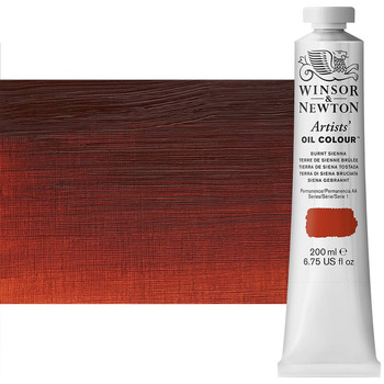 Winsor & Newton Artists' Oil - Burnt Sienna, 200ml Tube