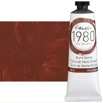 Gamblin 1980 Oil Colors - Burnt Sienna, 37ml Tube