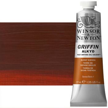 Winsor & Newton Griffin Alkyd Fast-Drying Oil Color - Burnt Sienna, 37ml Tube