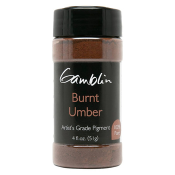 Gamblin Dry Pigment - Burnt Umber, 51 Grams