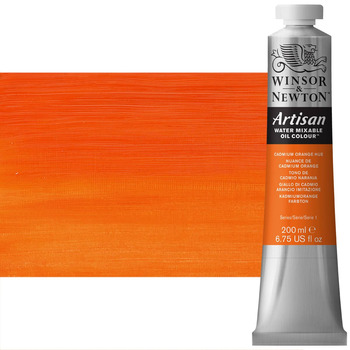 Winsor & Newton Artisan Water Mixable Oil Color - Cadmium Orange Hue, 200ml Tube