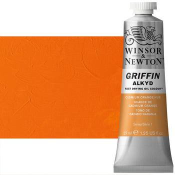 Winsor & Newton Griffin Alkyd Fast-Drying Oil Color - Cadmium Orange Hue, 37ml Tube