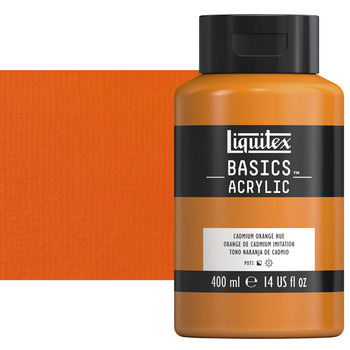 Liquitex Basics Acrylic Paint Cadmium Orange Hue 400ml