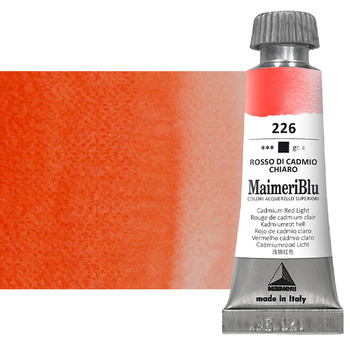 MaimeriBlu Artists Watercolor - Cadmium Red Light, 12ml
