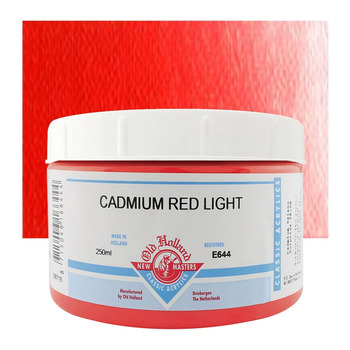 Old Holland New Masters Classic Acrylic Colors Cadmium Red Light 250 ml