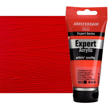 Amsterdam Expert Acrylic, Cadmium Red Light 75ml Tube