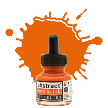 Sennelier Abstract Acrylic Ink - Cadmium Red Orange Hue, 30ml